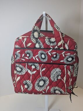 Vera Bradley Crimson Quilted Floral Travel Tote
